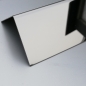 Preview: Edelstahl Winkel hochglanzpoliert 0,8mm stark Super-Mirror 8