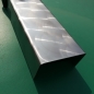 Preview: Edelstahl U-Profil V2A D50 marmoriert 0,80mm