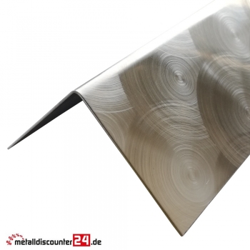 Edelstahl Winkel D50 marmoriert 1,5mm
