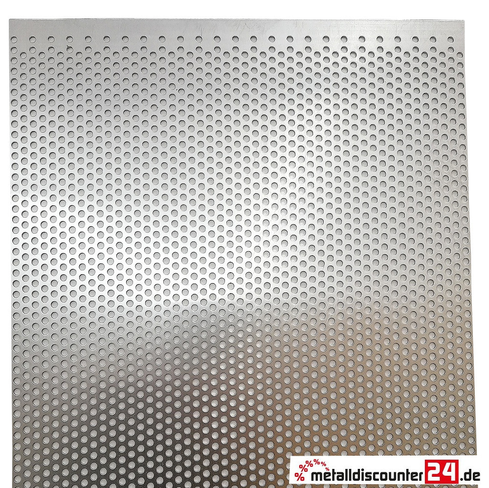 Blech Lochblech Verzinkt Aluminium  Farbig Schwarz Weiß Grau Rv 5-8 1,5 mm Neu